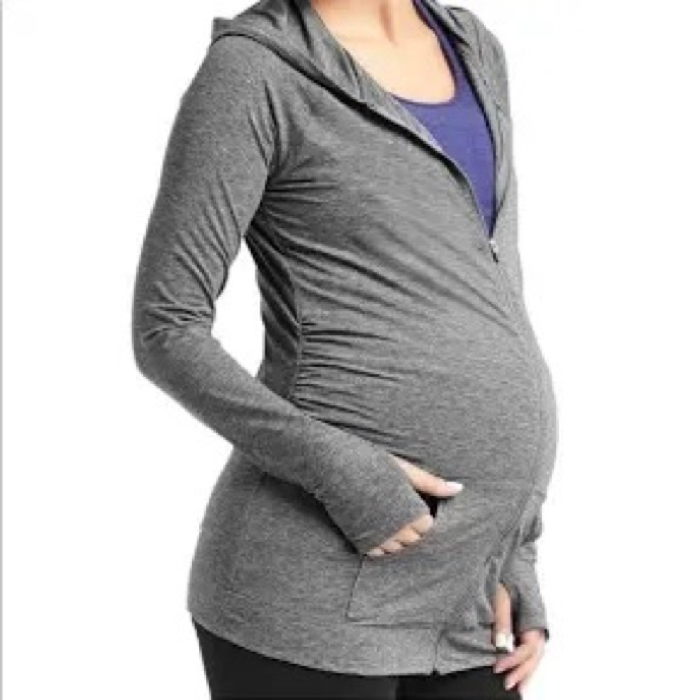 Maternity GapFit Breathe Zip Hoodie